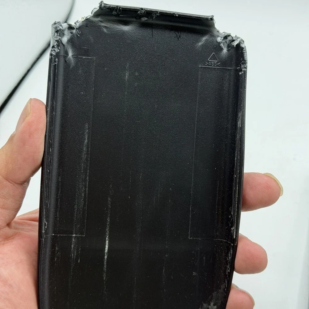 Texas Instruments cover chewed